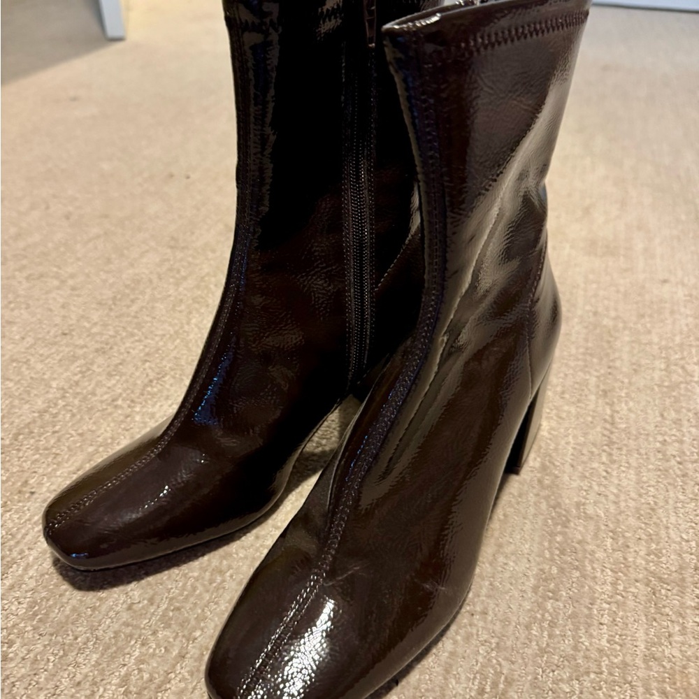 Anthropologie/Silent D dark brown boots (never worn)